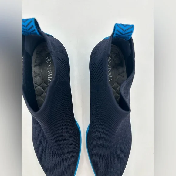 VIVAIA Square-Toe Water-Repellent Ankle Boots (Ryan Pro) Navy Azure Blue - Picture 10 of 13